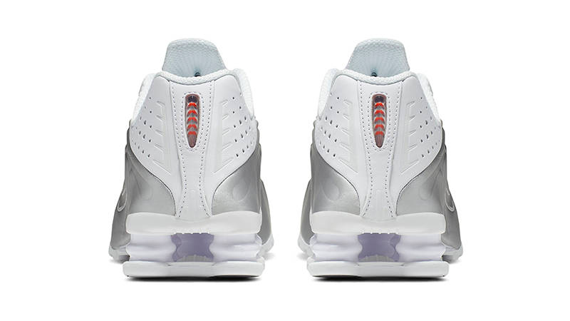 Nike Shox R4 Metallic White Womens AR3565-101 Back