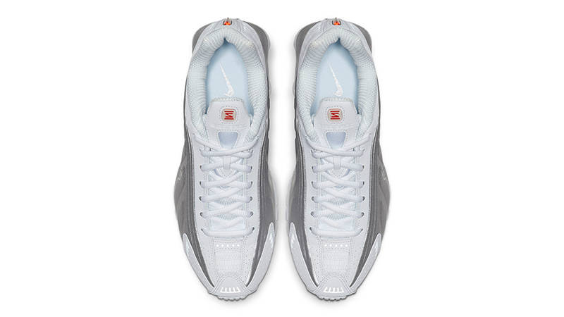 Nike Shox R4 Metallic White Womens AR3565-101 Top