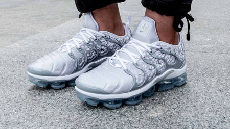 An Exclusive On Foot Look At The Nike Vapormax Plus Metallic Silver