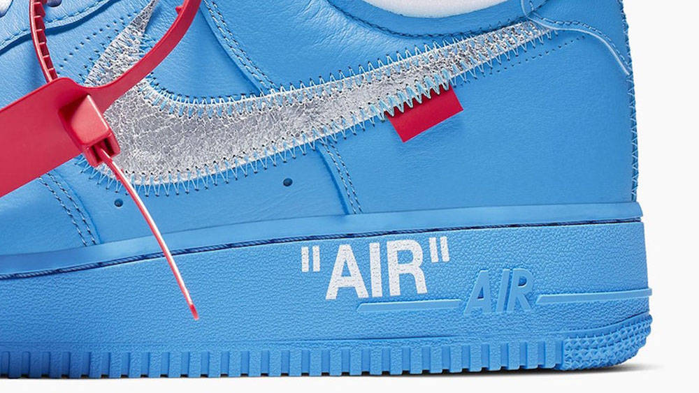 Off white air hot sale force 1 university blue