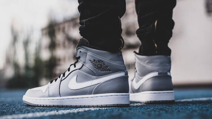 jordan 1 mid tan grey