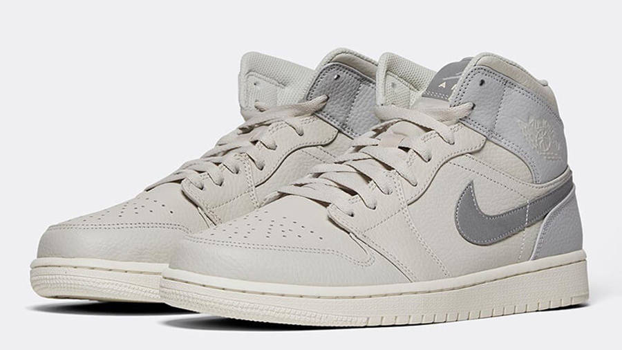 air jordan 1 mid premium light bone