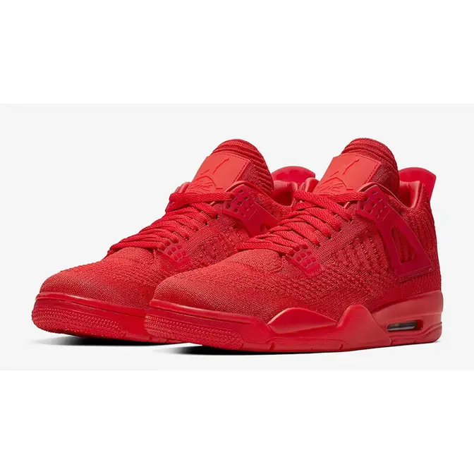 Jordan 4 cheap flyknit red