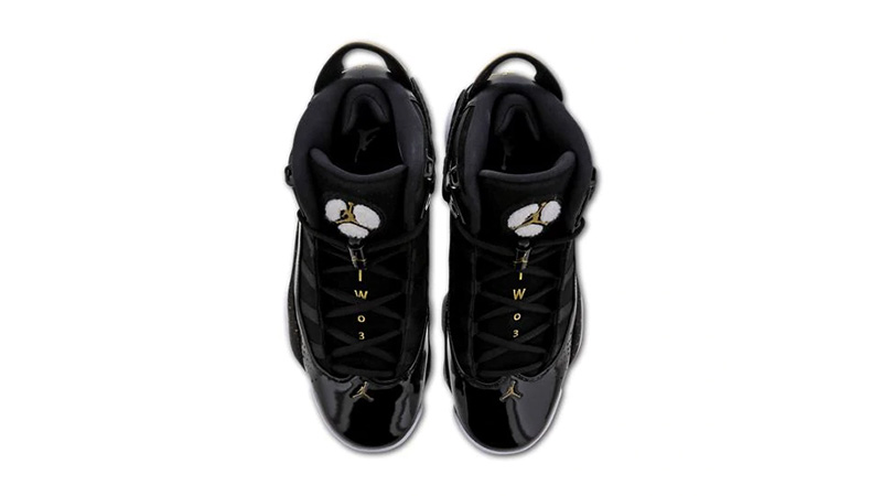black and gold jordans 6 rings