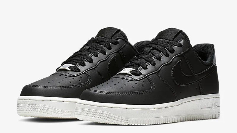 air force one black white sole