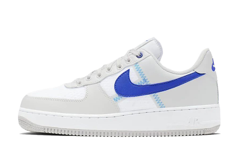 nike air force 1 blue and grey