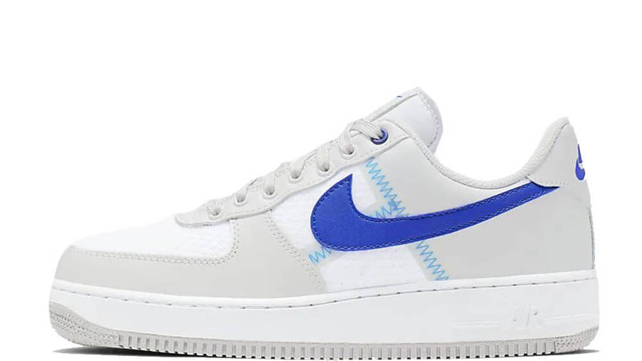 nike air force 1 grey and blue