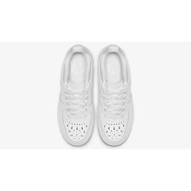 Air force 1 gs floral clearance white