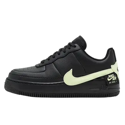 Nike air force black cheap and volt