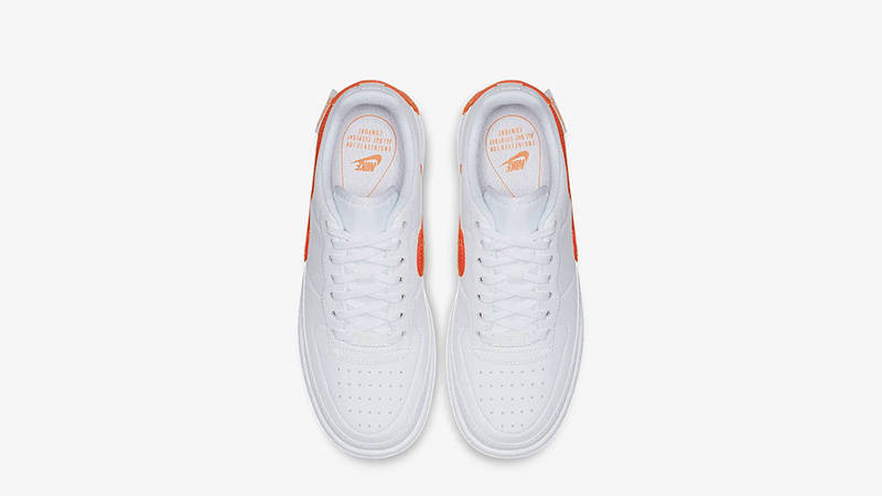 white & orange air force 1 jester trainers