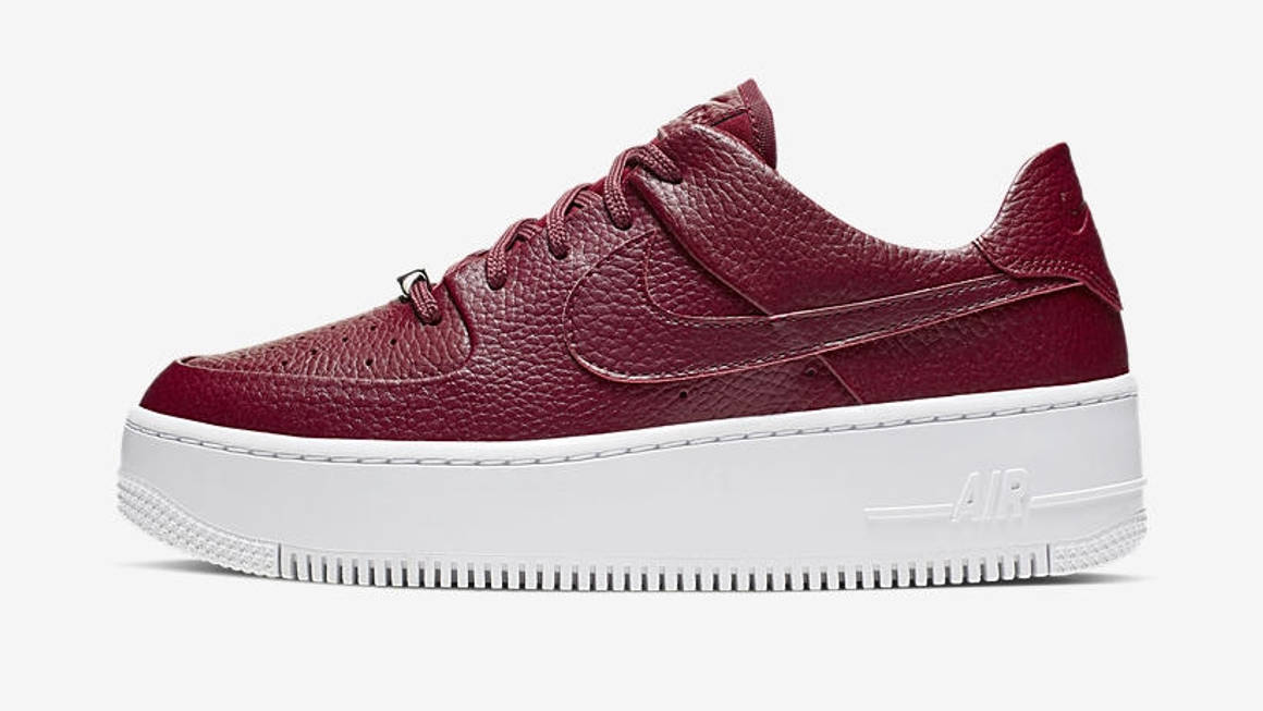 nike air force 1 sage low red