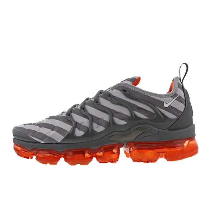 Nike air vapormax plus wolf 2025 grey white  and  orange