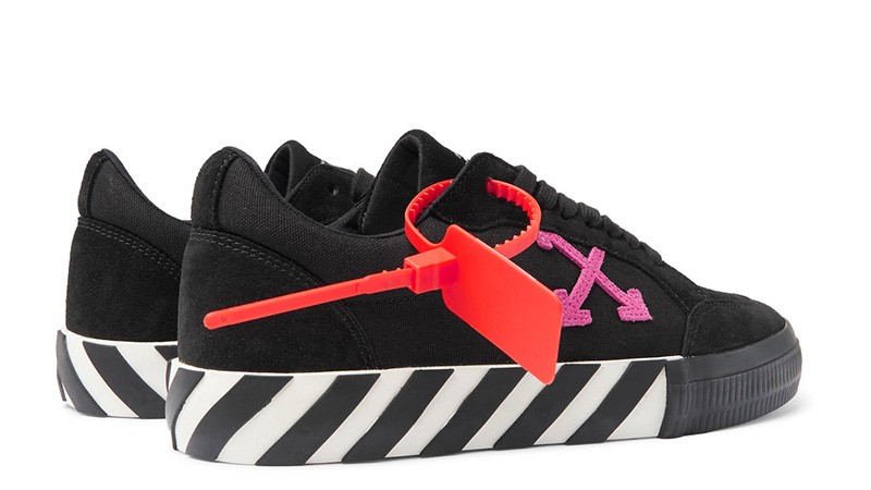 Off-White Canvas Suede Black