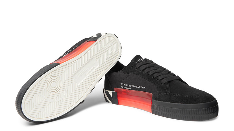 Off-White Canvas Suede Black