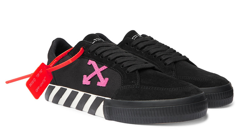 Off-White Canvas Suede Black
