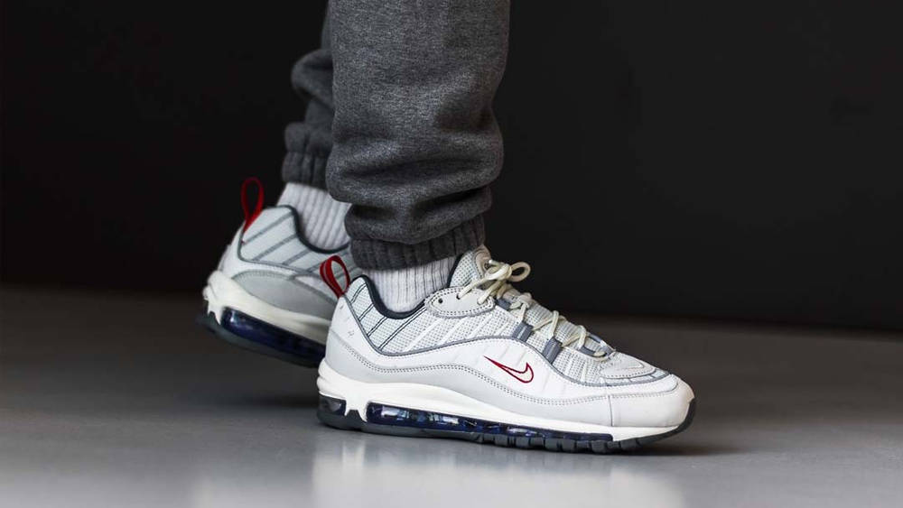 Nike air max 98 summit white metallic silver hotsell