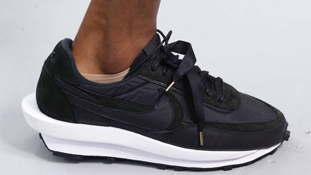 A New sacai x Nike LDWaffle Was Spotted At Paris Fashion Week