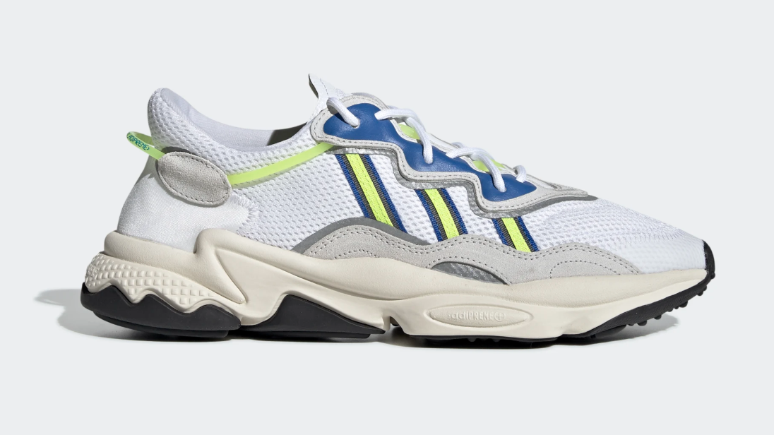 adidas Ozweego White Grey One Solar Yellow