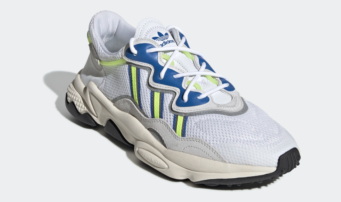 adidas Ozweego White Grey One Solar Yellow