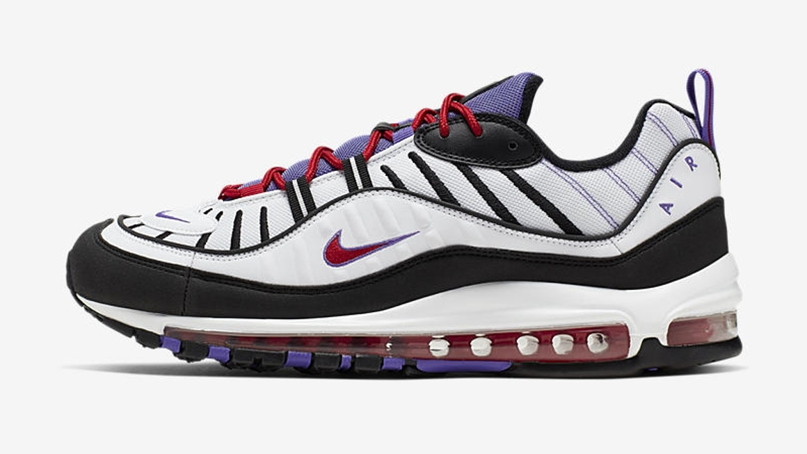 orange and purple air max 98