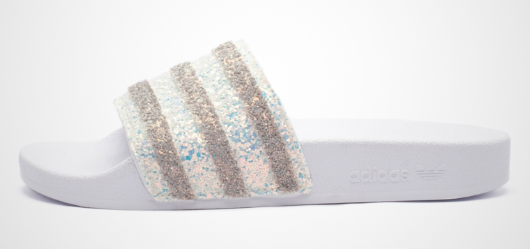 adidas Adilette Holographic W White