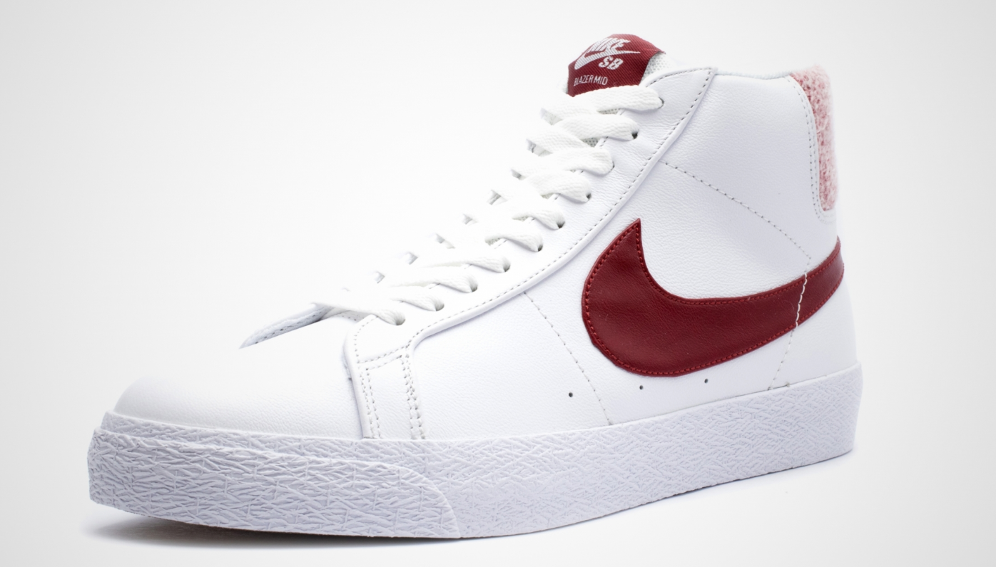 Nike SB Zoom Blazer Mid white burgundy