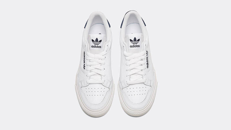 adidas Continental Vulc White Navy Womens