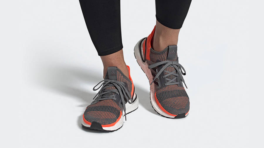 adidas ultra boost grey and orange