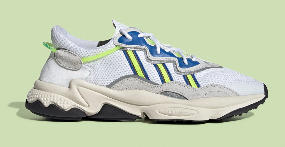 adidas Ozweego White Grey One Solar Yellow