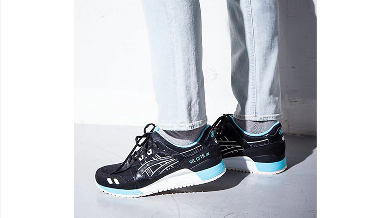 asics gel lyte 3 black blue