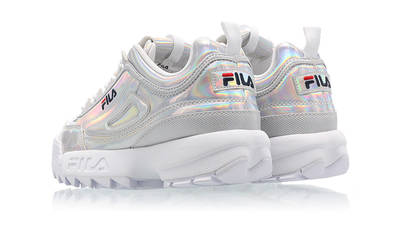 fila disruptor low silver