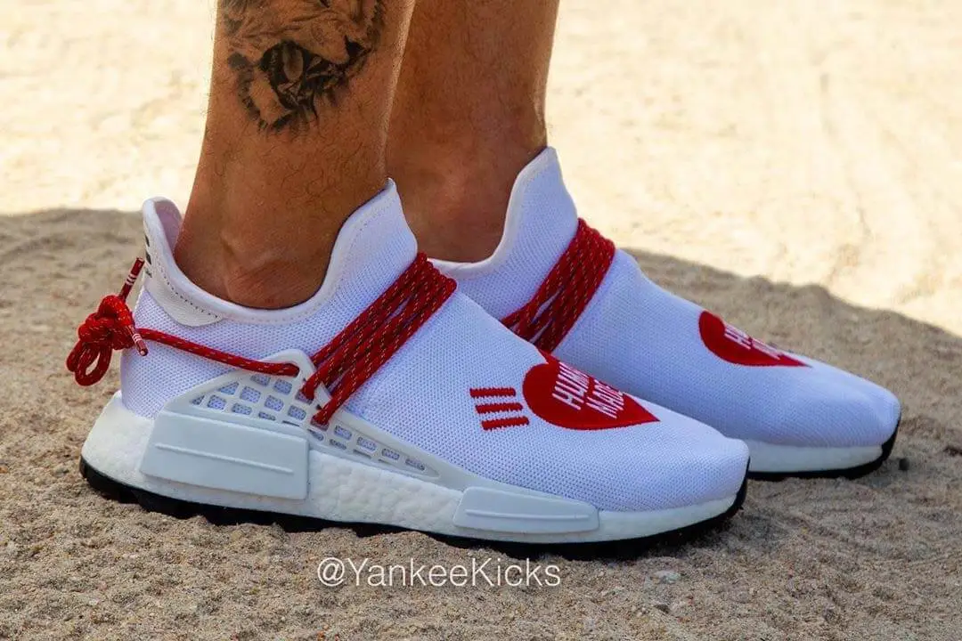 An On Foot Look At The Human Made x Pharrell x adidas NMD Hu The Sole Supplier