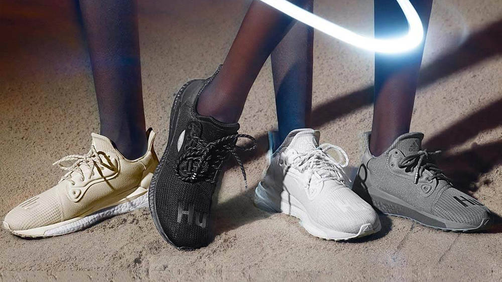 The Pharrell x adidas Solar Hu Glide Pack Arrives In Four Tonal Hues The Pharrell x adidas Solar Hu Glide Pack Arrives In Four Tonal Hues