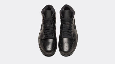 Jordan 1 Mid Black Leather
