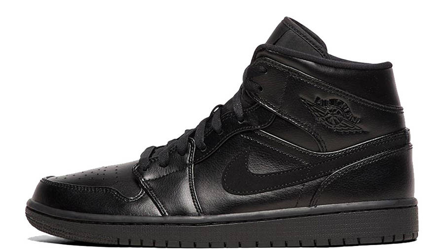 Jordan 1 Mid Black Leather | Where To 