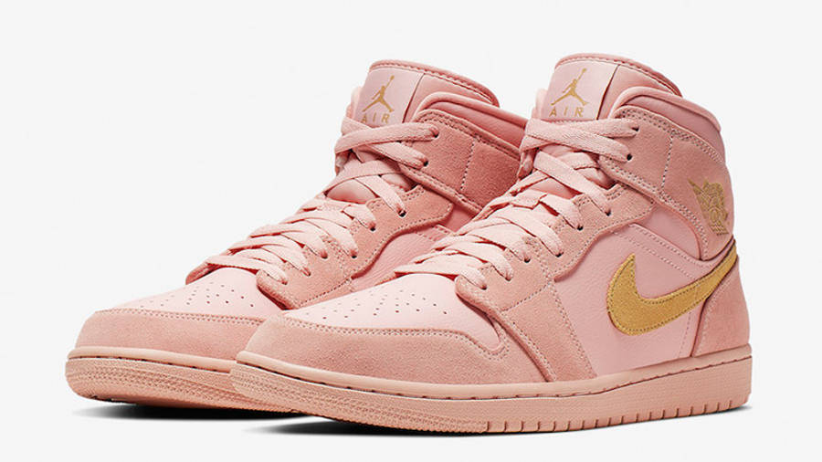 pink and gold jordan ones