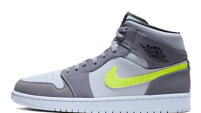 grey and green jordan 1s