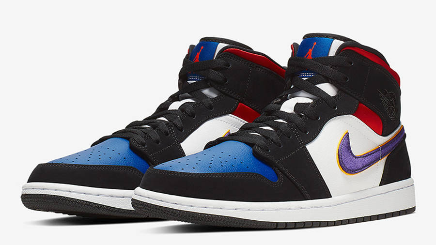 purple blue red jordan 1