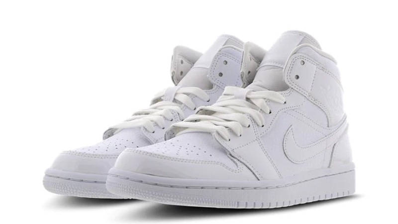 Jordan 1 Mid White