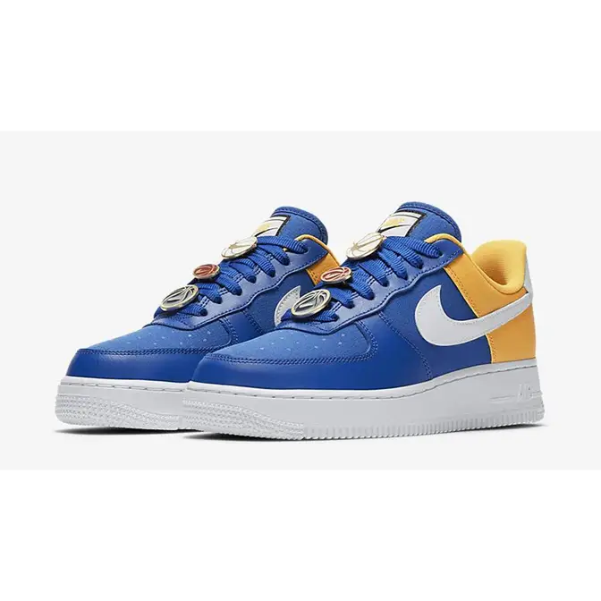 Nike Air Force 1 07 Blue Yellow | Where To Buy | AA0287-401 | The Sole ...