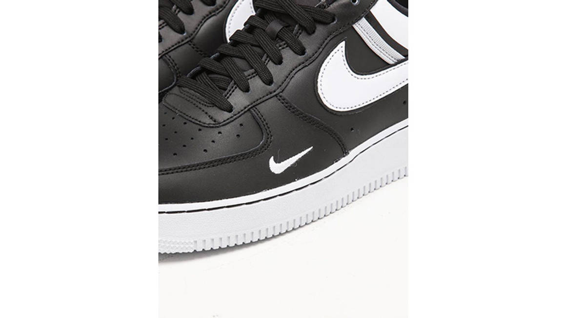 foot locker air force 1 black and white