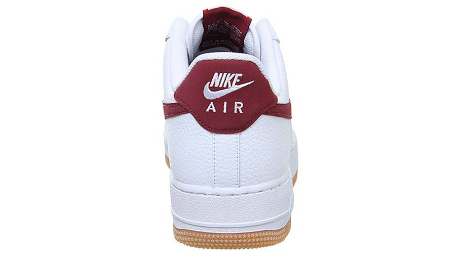 nike air force 1 red gum bottom