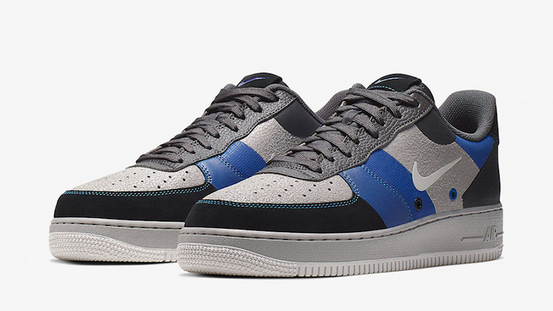 nike air force 1 blue and grey