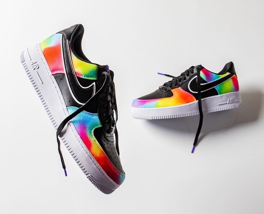 can you tie dye air force ones