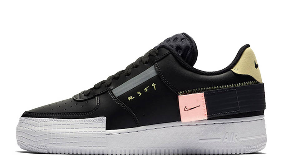 nike air force 1 pink and black