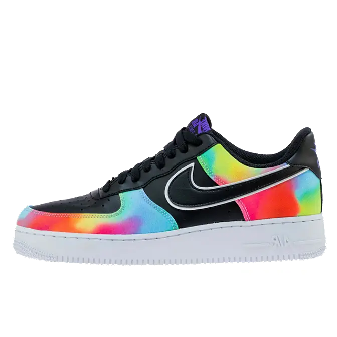 Nike Air Force 1 Tie Dye Black | Where To Buy | CK0840-001 | The Sole ...