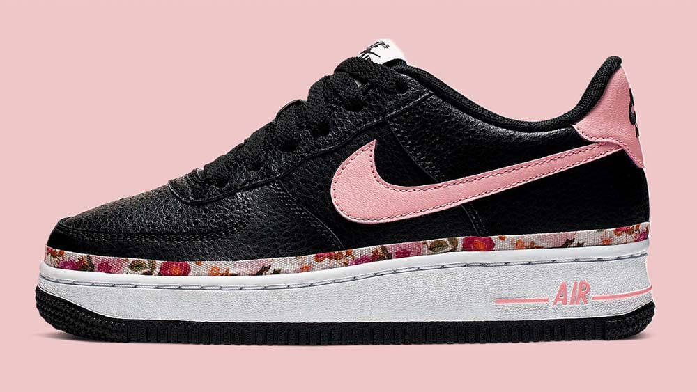Nike Air Force 1 Vintage Floral Pink Black Nike Air Force 1 Vintage Floral Pink Black
