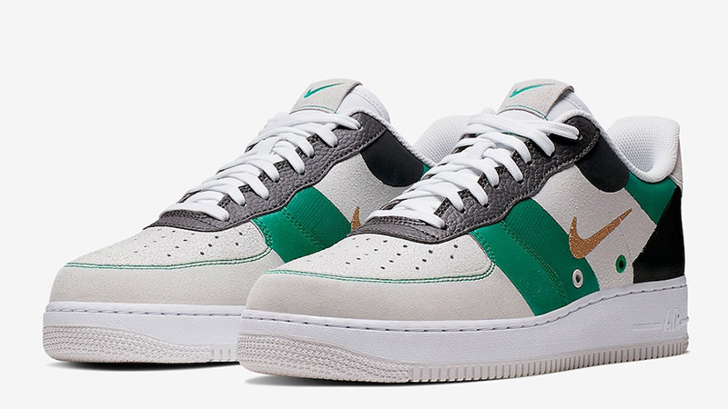 air force 1 green and black