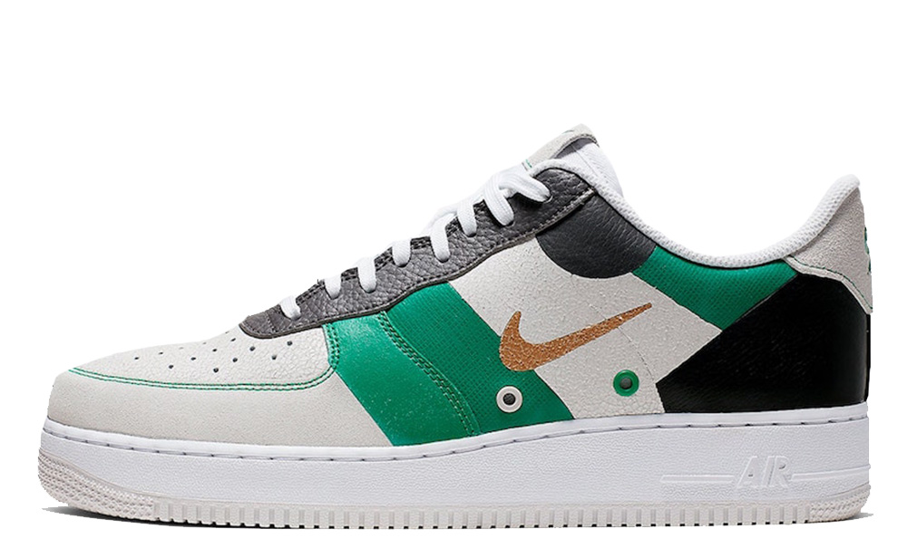 black and green air force 1