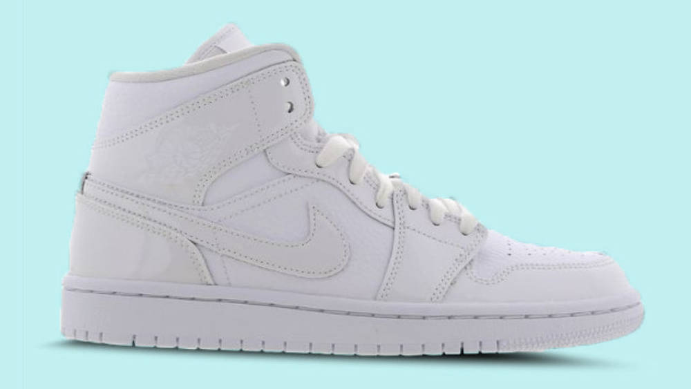 Nike Air Jordan 1 Mid White Nike Air Jordan 1 Mid White